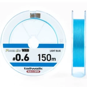 Fir Textil TAILWALK Power Eye WX8, Light Blue, 150m, 0.195mm, 25lbs/11.4kg Fir Textil TAILWALK Power Eye WX8, Light Blue, 150m, 0.195mm, 25lbs/11.4kg