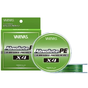 Fir Textil Varivas Absolute Premium PE X4 Marking Green, 150m, 0.108mm, 9.5lb Fir Textil Varivas Absolute Premium PE X4 Marking Green, 150m, 0.108mm, 9.5lb
