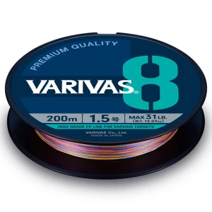 Fir Textil Varivas PE 8 Marking Edition 150m 0.205mm 31lb Vivid 5 Color Fir Textil Varivas PE 8 Marking Edition 150m 0.205mm 31lb Vivid 5 Color