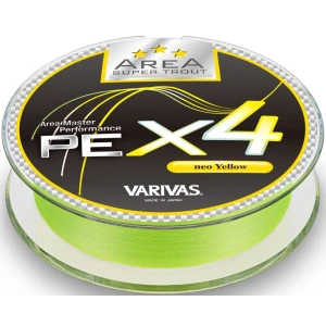 Fir Textil Varivas Super Trout Area PE X4, Neo Yellow, 0.30mm, 6.7lbs, 75m Fir Textil Varivas Super Trout Area PE X4, Neo Yellow, 0.30mm, 6.7lbs, 75m
