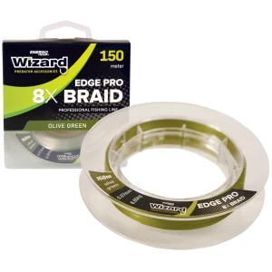 Fir Textil WIZARD Edge Pro 8x Braid, Olive, 0.18mm, 19.21kg, 150m Fir Textil WIZARD Edge Pro 8x Braid, Olive, 0.18mm, 19.21kg, 150m