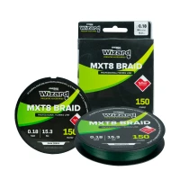 Fir Textil Wizard MXT8 Braid Dark Green 0.25mm 150m 20.2kg