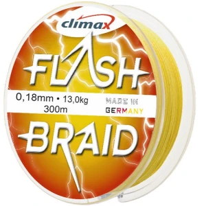 Fir textil Climax FIR FLASH BRAID FLUO YELLOW 100m 0.30mm 24kg