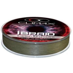 Fir textil Climax iBRAID OLIVE GREEN 135m 0.14mm 11.3kg Fir textil Climax iBRAID OLIVE GREEN 135m 0.14mm 11.3kg