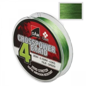 Fir textil DAM Crosspower 4 Braid 0.15mm 150m Fir textil DAM Crosspower 4 Braid 0.15mm 150m