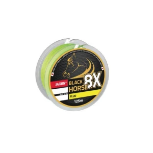 Fir textil Jaxon Black Horse PE8X Fluo 0.14mm/15kg/125m Fir textil Jaxon Black Horse PE8X Fluo 0.14mm/15kg/125m