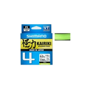 Fir textil Shimano Kairiki 4 PE Braid Mantis Green 0.16mm 8.1kg 150m