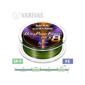 Fir textil Varivas Dead or Alive Ultra Power Finesse PE X8 Marking Green 31lb/150m Fir textil Varivas Dead or Alive Ultra Power Finesse PE X8 Marking Green 31lb/150m