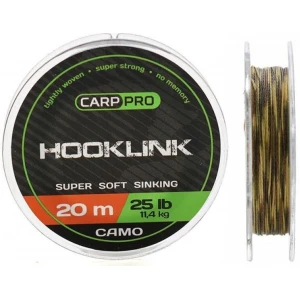 Fir Textil CARP PRO Sinking Hooklink Camo, 25lbs, 20m