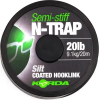 Fir Textil KORDA N-Trap Semi Stiff, Gravel Brown, 30lbs, 20m