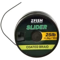 Fir Textil cu Camasa Zfish Slider Coated Braid, Olive Green, 11.3kg, 25lb, 10m