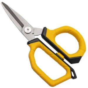Foarfeca Black Cat HD Braid Scissors, Black-Yellow, 15cm Foarfeca Black Cat HD Braid Scissors, Black-Yellow, 15cm