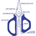 Foarfeca MUSTAD Stainless STeel Multi Function, 12.7cm Foarfeca MUSTAD Stainless STeel Multi Function, 12.7cm