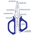 Foarfeca MUSTAD Stainless Steel Multi Function, 14cm Foarfeca MUSTAD Stainless Steel Multi Function, 14cm