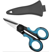 Foarfeca Zebco Belt Scissors, 14cm, Black-Blue Foarfeca Zebco Belt Scissors, 14cm, Black-Blue