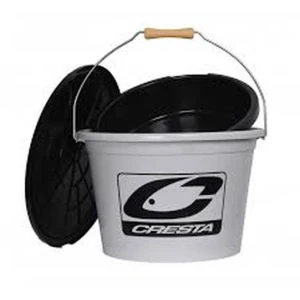 Galeata CRESTA Cu Bac Si Capac Light Grey, 18L