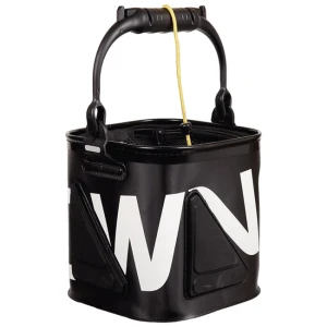 Galeata Pliabila Owner cu Fermoar si Plasa Cauciuc pentru Momeala Vie 21x21x21cm