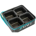 Geanta EVA + 4 Bacuri RIVE Bait Tub Case L, 36x36x11cm