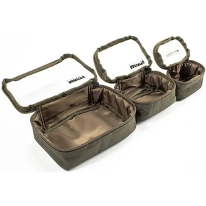 Set Genti Nash Tackle Pouch Tackle Pouch 3 Piece Set, Kaki Set Genti Nash Tackle Pouch Tackle Pouch 3 Piece Set, Kaki