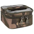 Geanta Fox Camolite 6 Pot Hookbait Case, Camo, 17x16.5x9.5cm
