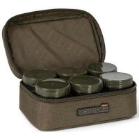 Geanta Fox Voyager 8 Pot Hookbait Case, Kaki, 25x12x16cm Geanta Fox Voyager 8 Pot Hookbait Case, Kaki, 25x12x16cm