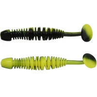 Grub BERKLEY PowerBait Power Leech, Black / Sunshine Yellow, 5cm, 12buc/pac Grub BERKLEY PowerBait Power Leech, Black / Sunshine Yellow, 5cm, 12buc/pac