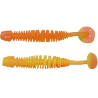 Grub BERKLEY PowerBait Power Leech, Fluorescent Orange / Sunshine Yellow, 6cm, 10buc/pac Grub BERKLEY PowerBait Power Leech, Fluorescent Orange / Sunshine Yellow, 6cm, 10buc/pac