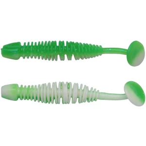 Grub BERKLEY PowerBait Power Leech, Green / White, 5cm, 12buc/pac Grub BERKLEY PowerBait Power Leech, Green / White, 5cm, 12buc/pac