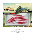 Grub FAST STRIKE Flexi Worm, 5cm, White Back Red Pepper, 10buc/pac