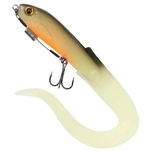 Grub FOX RAGE Slick Eel Loaded, UV Hot Olive, Nr.2, 21cm, 1buc/pac