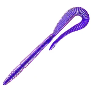 Grub Libra Bass Crazy Tail Worm, 020 Purple, 14cm, 8buc/pac Grub Libra Bass Crazy Tail Worm, 020 Purple, 14cm, 8buc/pac