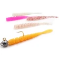 Grub Mustad Aji Micro Fla, Orange Glow Glitter, 5cm, 15buc/pac Grub Mustad Aji Micro Fla, Orange Glow Glitter, 5cm, 15buc/pac