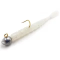 Grub Mustad Aji Micro Fla, White Glow Glitter, 5cm, 15buc/pac Grub Mustad Aji Micro Fla, White Glow Glitter, 5cm, 15buc/pac