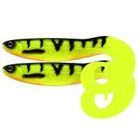 Grub Westin Curlteez Curltail 8.5cm Fire Perch 2pcs