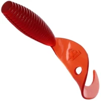 Twister Mikado Grub, Red, 3.8cm, 10buc/pac