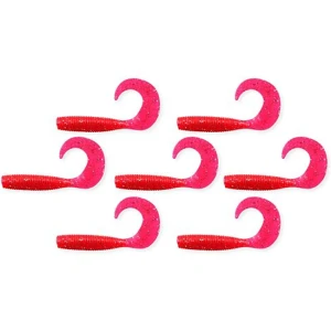 Twister Nevis 6cm, 7buc/pac, Rosu Glitter Twister Nevis 6cm, 7buc/pac, Rosu Glitter