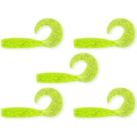 Twister Nevis 7.5cm, 5buc/pac, Verde Neon Glitter Twister Nevis 7.5cm, 5buc/pac, Verde Neon Glitter