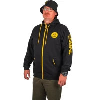Hanorac BLACK CAT Black Zip Hoody, Marime M