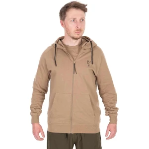 Hanorac FOX Collection LW Zip Hoody Tan Ltd Brown, Marimea XXXL