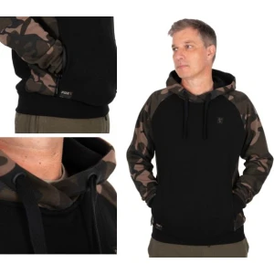 Hanorac Fox Pullover Premium 310 Hoodie, Black Camo, Marimea M Hanorac Fox Pullover Premium 310 Hoodie, Black Camo, Marimea M
