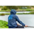 Hanorac PRESTON Navy Tide Zip Hoodie, Marimea S
