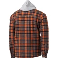 Hanorac SAVAGE GEAR Twin Shirt Jacket Check L, Orange Grey