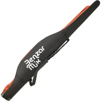 Husa BENZAR MIX pentru 3 Lansete cu Mulineta, Black / Red, 145cm