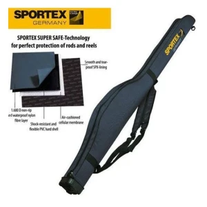 Husa Lansete Rigida Sportex Grey, 1 Compartiment, 145cm