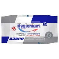 Servetele Umede Hygenium Antibacteriene 15 Servetele Pachet
