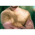 Tricou BLASER Argali 3D Debossed T 25, Dull Gold, Marime 2XL