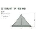 Adapost Plasa Anti Tantari DD Hammocks Superlight Tipi Inner Mesh Adapost Plasa Anti Tantari DD Hammocks Superlight Tipi Inner Mesh