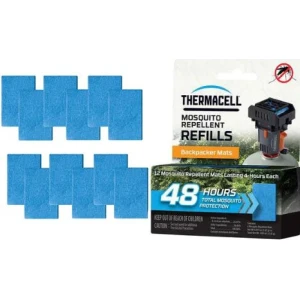 Pachet Rezerve Anti Tantari THERMACELL Backpacker Mat-Only Refills 48h, 12buc/pac