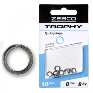 Inele Despicate Zebco Trophy Split Ring 8mm 10buc/plic Inele Despicate Zebco Trophy Split Ring 8mm 10buc/plic