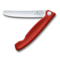 Briceag Cutit Pliabil Victorinox, Swiss Classic Paring Knife, Lama Zimtata 11cm, Rosu